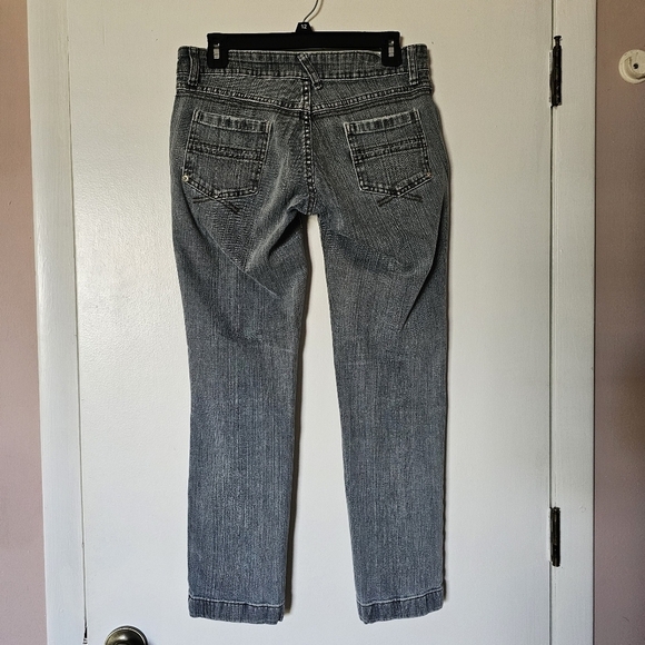 Y2k Young connection gray tone mid to low rise slim jeans Size 40 - Picture 4 of 6